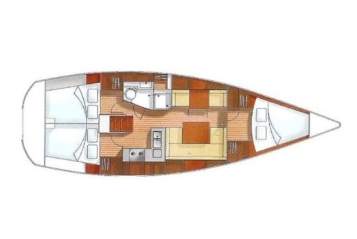 Sailboat Hanse 370 Boat design plan