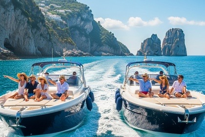 Noleggio Gommone Capri Boat Tour Semi-Private with City Visit Sorrento