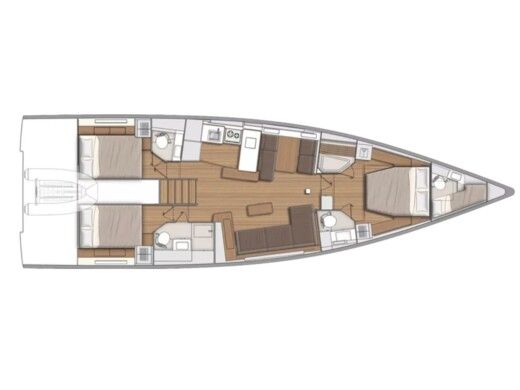 Sailboat  First 53 boat plan