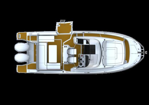 Motorboat Jeanneau CAP CAMARAT 9.0 WA Serie 2 Plattegrond van de boot