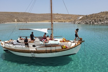 Charter Sailboat traditional wooden boat Mykonos
