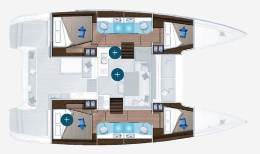 Catamaran Lagoon Lagoon 40 Plan du bateau