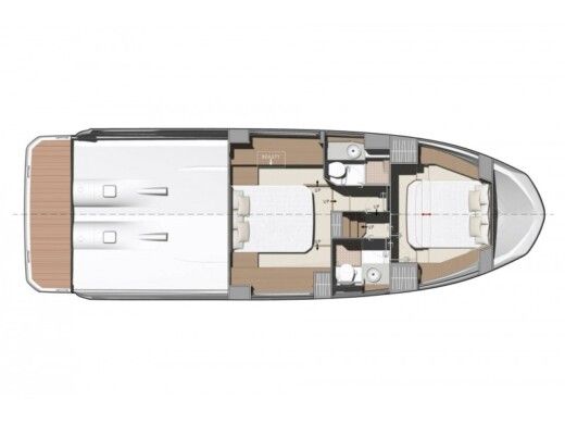 Motorboat  Prestige 420 Fly boat plan