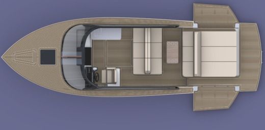Motorboat Boat Lab Pelagossa 33 Planta da embarcação