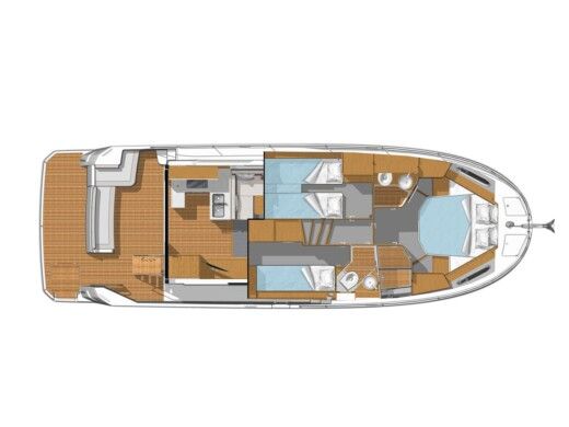 Motorboat  Swift Trawler 41 boat plan