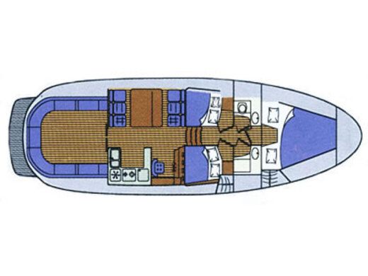 Motorboat SAS-VEKTOR Adria 1002 Boot Grundriss