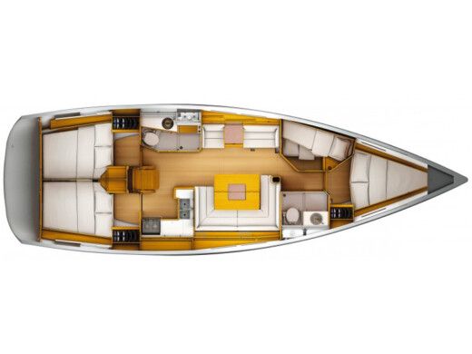Sailboat JEANNEAU SUN ODYSSEY 449 Boat layout
