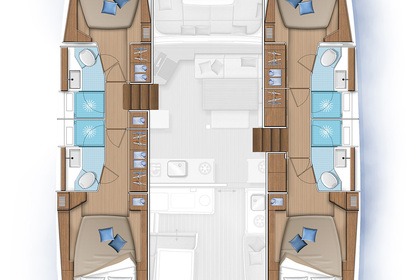 Verhuur Catamaran Lagoon-Bénéteau Lagoon 46 - 4 + 2 cab. Tunas do Paraná