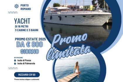 Noleggio Yacht a motore Rizzardi Cr 50 - goditi una vacanza in barca Lido di Ostia