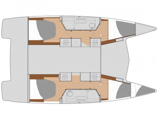 Catamaran  Isla 40 Skippered (skipper's fees not included) Boat design plan