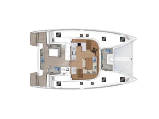 Catamaran Lagoon Lagoon 46 Boat layout
