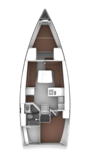 Sailboat Bavaria Bavaria Cruiser 37 Plano del barco