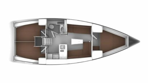 Sailboat Bavaria Yachtbau Bavaria Cruiser 37 - 3 cab. Plan du bateau