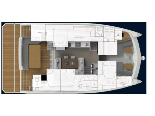 Sailboat  Aventura 50 MY Plattegrond van de boot
