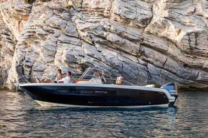 Hire Motorboat Invictus Yacht Elegant tour with Champagne Polignano a Mare