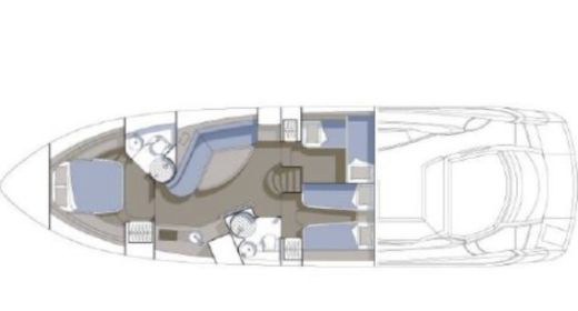 Motor Yacht Sunseeker Portofino 53 Boat layout