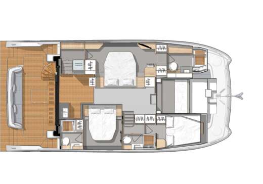 Catamaran Fountaine Pajot 44 Power boat plan