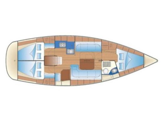 Sailboat Bavaria Bavaria 38 Boat layout