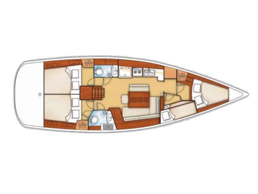 Sailboat BENETEAU Oceanis 43 Mg boat plan