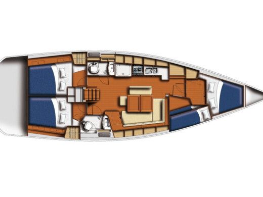 Sailboat BENETEAU OCEANIS 43 Boat design plan