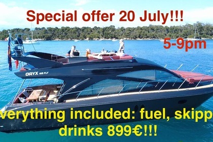 Charter Motorboat Gulf Craft Oryx 46 Fly Cannes