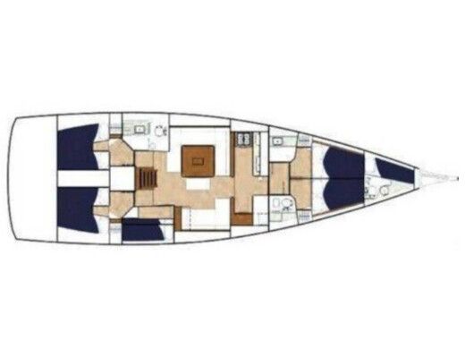 Sailboat Dufour Dufour 560 Grand Large Boat layout