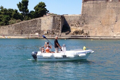 Rental Boat without license  DIPOL GLASS Cala 450 Collioure