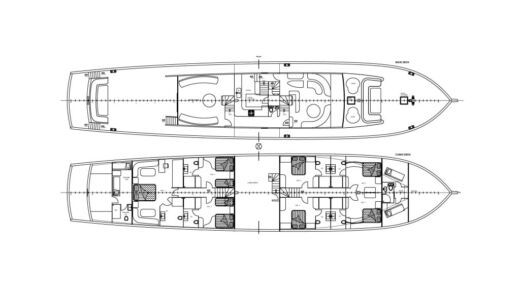 Gulet Gulet Gulet ES Plattegrond van de boot