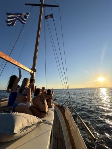 Sailboat traditional wooden boat Σχέδιο κάτοψης σκάφους