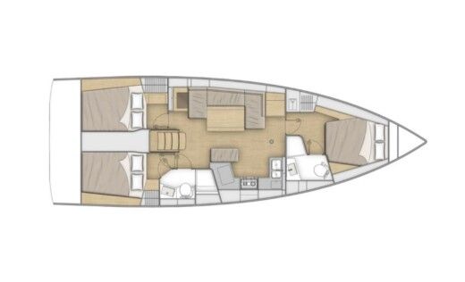 Sailboat Oceanis 40.1 boat plan