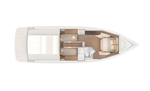 Motorboat Pardo 43 Boat design plan