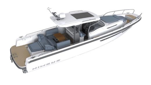 Motorboat Nimbus T11 Plattegrond van de boot