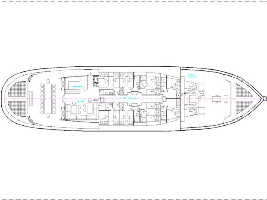 Gulet  Gulet Motorsailer boat plan