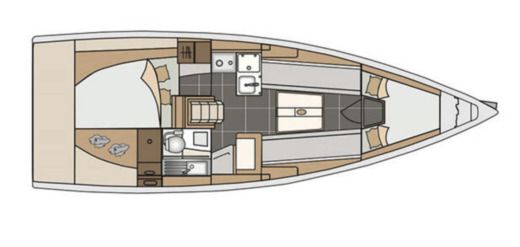 Sailboat Elan Elan S3 Boat layout