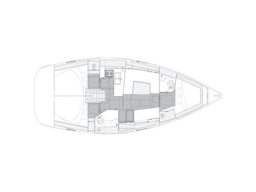 Sailboat Elan 40.1 Impression Planimetria della barca