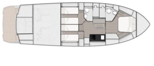 Motorboat Rizzardi 48 IN Plano del barco