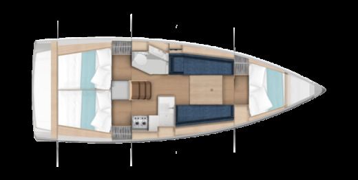 Sailboat Jeanneau Sun odyssey 350 boat plan