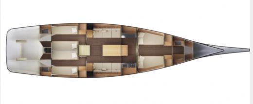 Sail Yacht VISMARA B52 Planta da embarcação