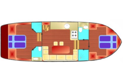 Charter Houseboat Gruno 37 Subliem Classic Berlin