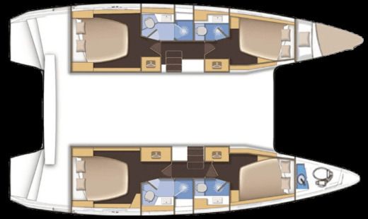 Catamaran Lagoon 42 boat plan