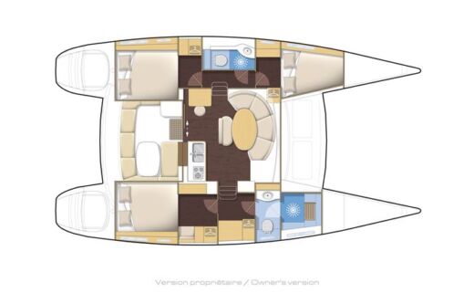 Catamaran Lagoon 380 S2 boat plan