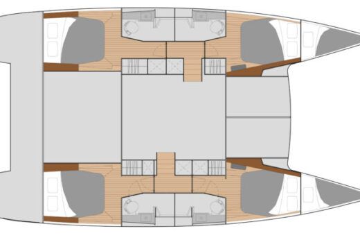 Catamaran Fountaine Pajot Helia 44 Evolution boat plan