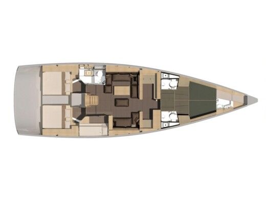 Sailboat Dufour Dufour 56 Exclusive Boat layout
