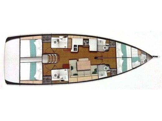 Sailboat Jeanneau Sun Odyssey 490 4cab boat plan