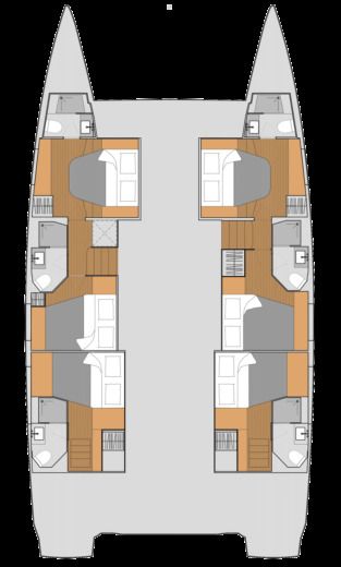 Catamaran Fountaine Pajot Aura 51 Boat design plan