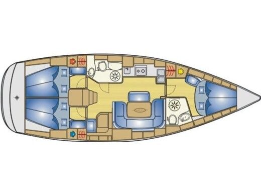 Sailboat Bavaria 39 Cruiser Boat design plan