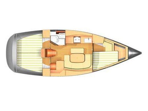 Sailboat  Dufour 365 Grand Large Plan du bateau