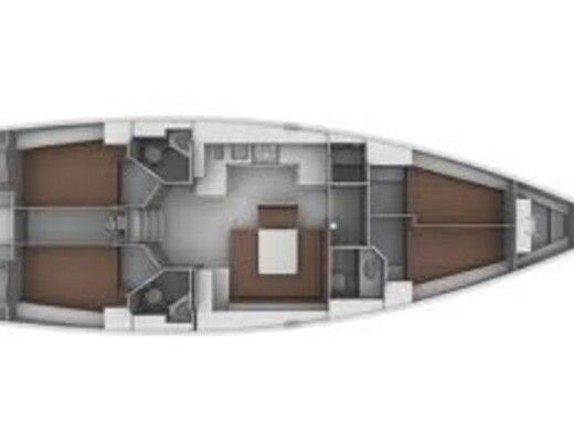 Sailboat BAVARIA CRUISER 45 Boat layout