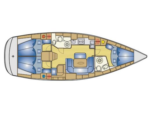 Sailboat BAVARIA 39 CRUISER boat plan