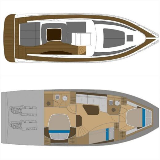 Motorboat Abbate Pininfarina Primatist G46 boat plan